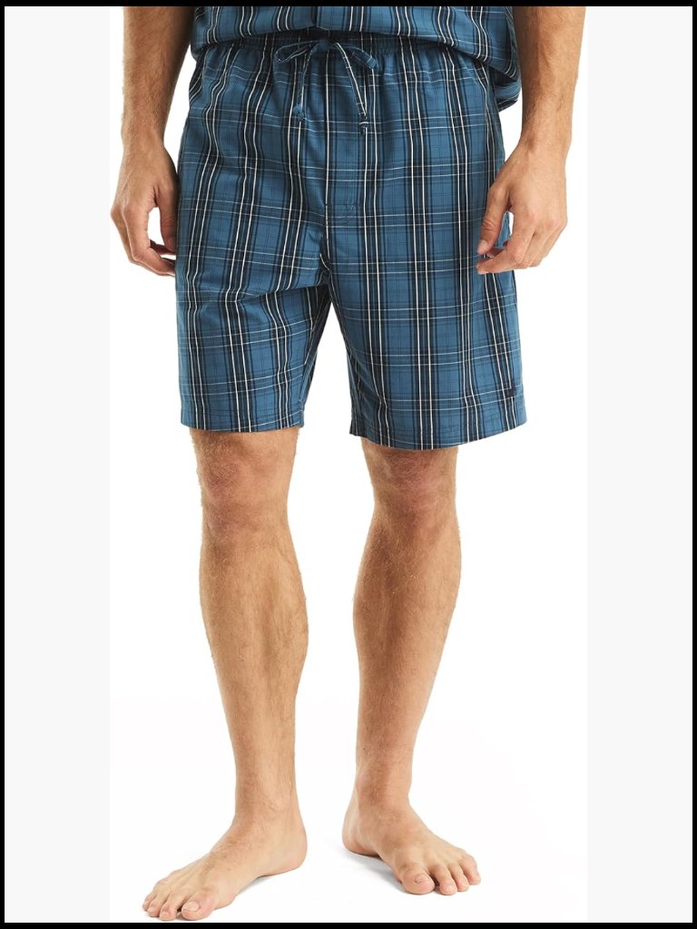 Sustainably Crafted Cotton Poplin Sleep Shorts With Elastic Drawstring Waist